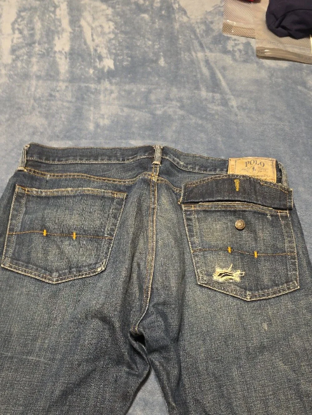 NWOT Ralph Lauren Men's Relaxed Denim Jeans in Blue